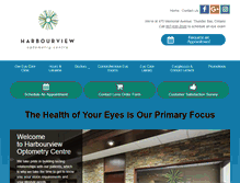 Tablet Screenshot of harbourviewoptometry.ca
